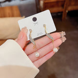 S925 Silver Needle Tassel Earrings Simple – Stylish Gifts — 4