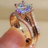 Fashion Six-claw Cubic Zirconia Ring – Stylish Gifts — 1