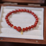 Natural Single Circle Agate String With Small – Jewelry Gift Ideas — 3