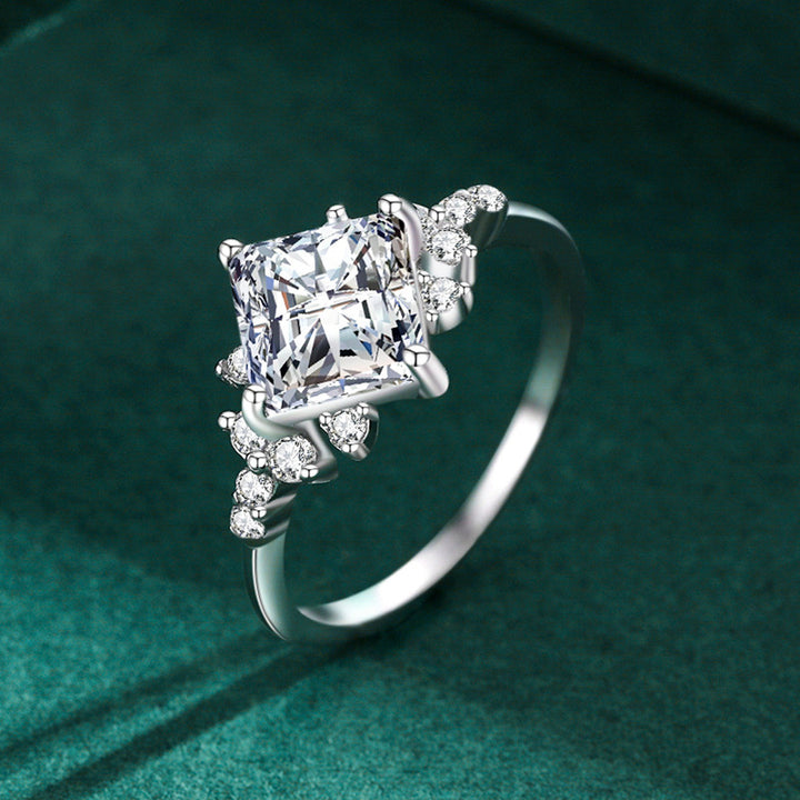 S925 Sterling Silver Light Luxury Zircon Ring – Useful Gifts — 1