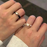 Shell Cat Cute Instagram Niche Couple Pair Ring – Gifts for Couples — 1