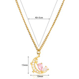 Moon And Star Pendant MOON DREAM Light Luxury – Jewelry Gift Ideas — 2