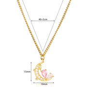 Moon And Star Pendant MOON DREAM Light Luxury – Jewelry Gift Ideas — 2