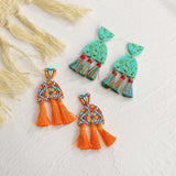 Fashion Tassel Long Earrings Ghost Check – Stylish Gifts — 4