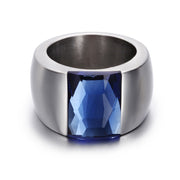 Simple Fashion Women's Steel Glass Titanium Steel Ring – Stylish Gifts — 10