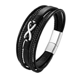 Multi-layer Braided Leather Figure 8 Stainless – Jewelry Gift Ideas — 2