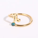 Constellation Symbol Birthstone Ring – Holiday Gift Ideas — 11