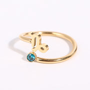 Constellation Symbol Birthstone Ring – Holiday Gift Ideas — 11