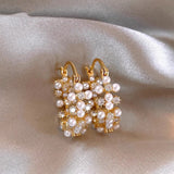 Multi-row Pearl Zircon Earrings – Meaningful Gifts — 3