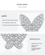 S925 Sterling Silver Butterfly Shiny – Birthday Gifts — 9