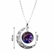 Starry Sky Animal 12 Constellation Moon Necklace – Jewelry Gift Ideas — 9
