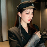 Women's Super Long Diamond-studded Exaggerated Tassel – Gifts for Her — 3