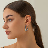 Steel Colored Stainless Steel Round Tube U-shaped Ear – Surprise Gifts — 1
