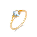 Simple Diamond Topaz Ring With Japanese – Special Occasion Gifts — 5