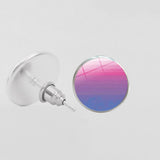 LGBT Pride Round Glass Stud Earrings Gay Lesbian – Stylish Gifts — 16