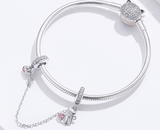Sterling Silver Bracelet Safety Chain Silicone – Jewelry Gift Ideas — 3