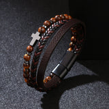 Fashion Personality Cross Multi-layer Metal Bracelet – Stylish Gifts — 4