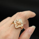Vintage Style Elegant S925 Silver Gold-plated Hollow – Stylish Gifts — 3