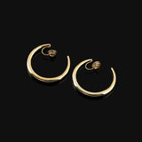 Classic Commuter Metal Large Hoop Earrings – Birthday Gifts — 4