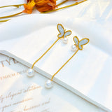 Asymmetric Butterfly Tassel Eardrops All-match Fashion – Stylish Gifts — 3