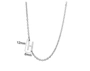 Women's 26 Initial Letter Necklace Simple – Jewelry Gift Ideas — 7