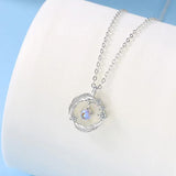 925 Silver Plated Feather Shape Pendant Necklace – Jewelry Gift Ideas — 9