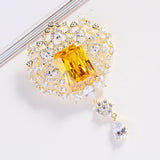 Fashion Emerald Zircon Brooch Elegant Style – Stylish Gifts — 3