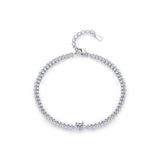 Fashion Single Diamond Heart Bracelet Women – Stylish Gifts — 4
