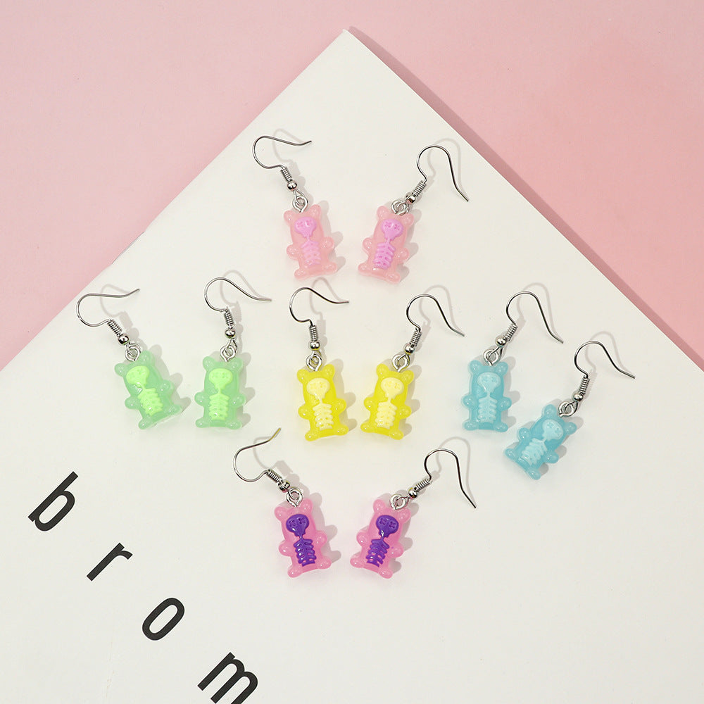 Candy-colored Cartoon Japanese And Korean Earrings – Everyday Gifts — 1