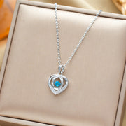 Fashion Dancing Love Necklace With Rhinestones – Gifts for Couples — 8