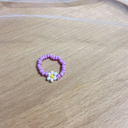 Small Flower Stretch Braided Ring Bead Bracelet – Jewelry Gift Ideas — 11