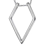 V-shaped Bracket Necklace To Send Wife Ring – Jewelry Gift Ideas — 6