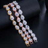 Fashion Drop-shaped Zircon Bracelet For Women – Stylish Gifts — 1