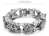 Rock Hip Hop Street Wolf Head Biker Titanium – Jewelry Gift Ideas — 2