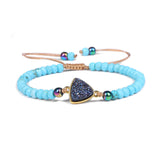 Natural Stone Woven Bracelet Mixed Shape Beads – Jewelry Gift Ideas — 6