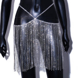 Fashion Exaggerated Long Fringed Skirt With Shiny – Stylish Gifts — 3