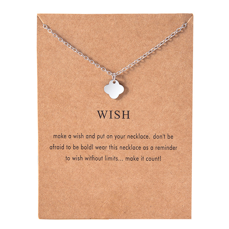Fashion Silver Four-leaf Clover Necklace – Jewelry Gift Ideas — 1