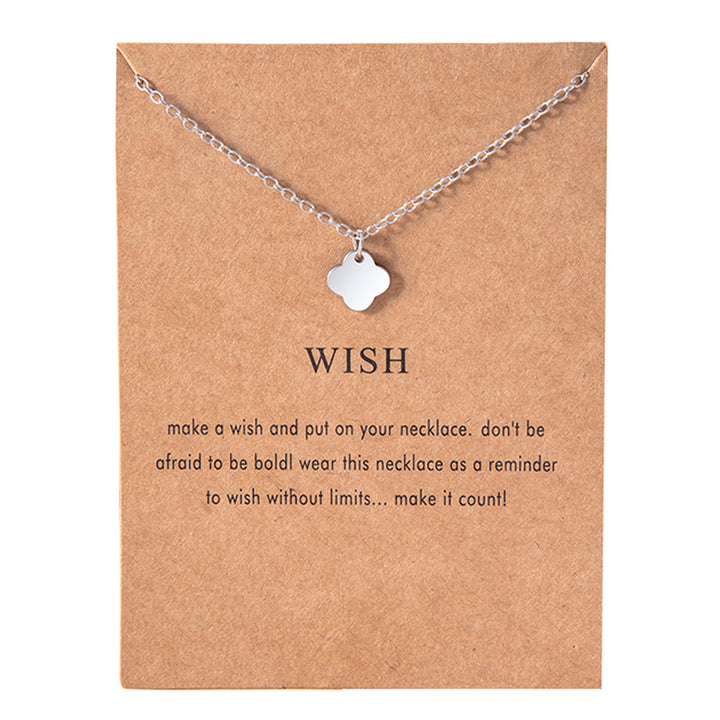 Fashion Silver Four-leaf Clover Necklace – Jewelry Gift Ideas — 1