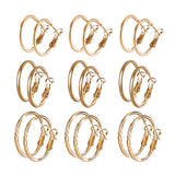 Korean Retro Earrings Set Fashion Ear Ring 9 Pairs – Stylish Gifts — 6