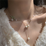 Lily Of The Valley Pearl Necklace White Fairy – Jewelry Gift Ideas — 5