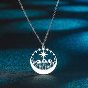 Moon And Star Mushroom Pendant Necklace Fairy – Jewelry Gift Ideas — 4