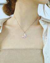 Women's Butterfly Diamond Necklace Women's Fashion Ins – Stylish Gifts — 2