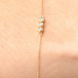 Sterling Silver Triple Diamond Bracelet – Jewelry Gift Ideas — 5