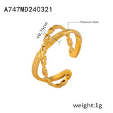 Simple Hollow-out Line Stitching Titanium Steel – Holiday Gift Ideas — 3