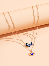 Demon Eye Pendant Necklace Female Alloy Blue Eyes – Jewelry Gift Ideas — 2