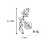 G23 Titanium Alloy Lip Claw Inlaid Horse Eye 5A Zircon – Stylish Gifts — 11