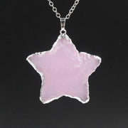 Star Moon Faceted Pendant White Crystal – Jewelry Gift Ideas — 6