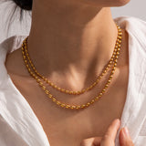 Stainless Steel Double-layer Necklace – Jewelry Gift Ideas — 6