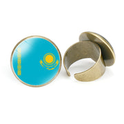 Asian National Flags Vintage Open Ring – Unique Gift Ideas — 14