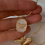Shell Titanium Steel Album Necklace Opening – Jewelry Gift Ideas — 11